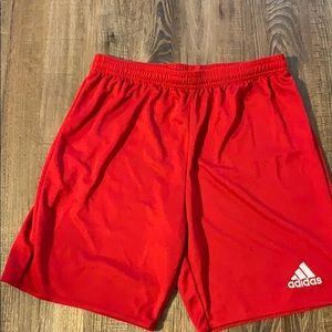 Adidas Boys climalite Red Shorts Size XL